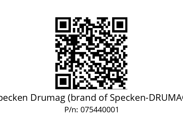  3V4-EF-V  Specken Drumag (brand of Specken-DRUMAG) 075440001