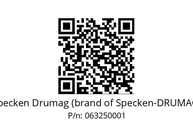   Specken Drumag (brand of Specken-DRUMAG) 063250001