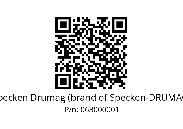   Specken Drumag (brand of Specken-DRUMAG) 063000001