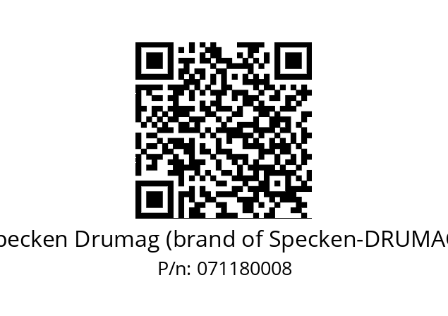   Specken Drumag (brand of Specken-DRUMAG) 071180008