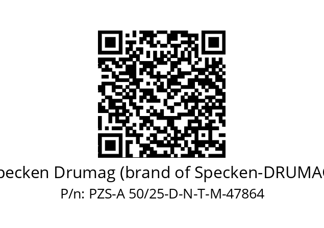   Specken Drumag (brand of Specken-DRUMAG) PZS-A 50/25-D-N-T-M-47864