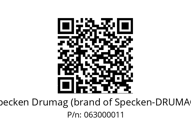   Specken Drumag (brand of Specken-DRUMAG) 063000011