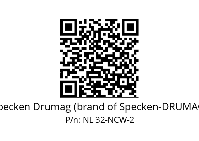   Specken Drumag (brand of Specken-DRUMAG) NL 32-NCW-2