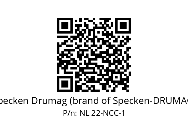   Specken Drumag (brand of Specken-DRUMAG) NL 22-NCC-1