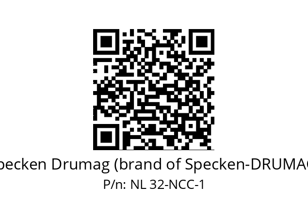   Specken Drumag (brand of Specken-DRUMAG) NL 32-NCC-1