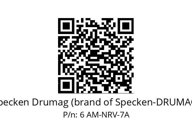   Specken Drumag (brand of Specken-DRUMAG) 6 AM-NRV-7A