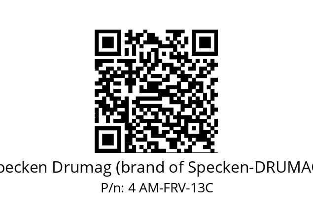   Specken Drumag (brand of Specken-DRUMAG) 4 AM-FRV-13C