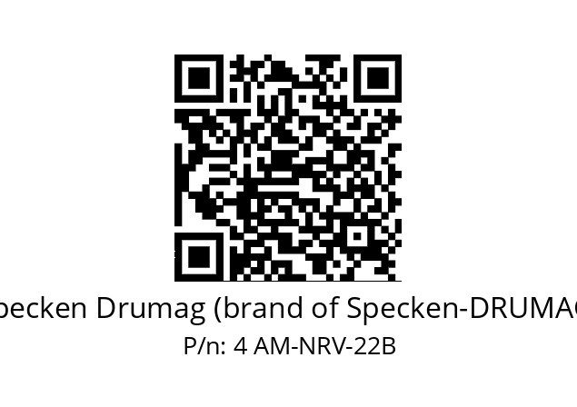   Specken Drumag (brand of Specken-DRUMAG) 4 AM-NRV-22B