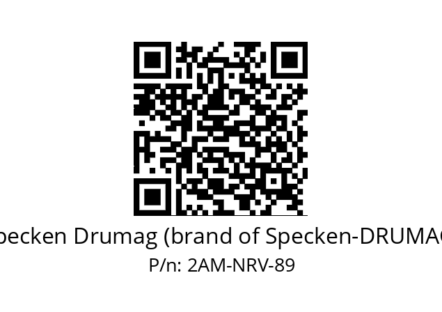   Specken Drumag (brand of Specken-DRUMAG) 2AM-NRV-89