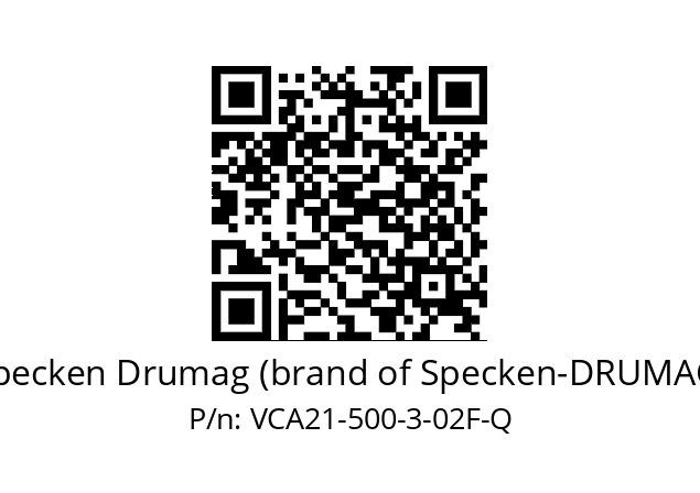   Specken Drumag (brand of Specken-DRUMAG) VCA21-500-3-02F-Q