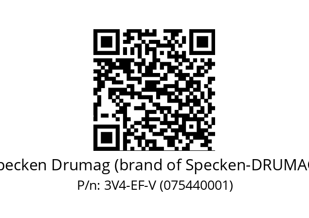   Specken Drumag (brand of Specken-DRUMAG) 3V4-EF-V (075440001)