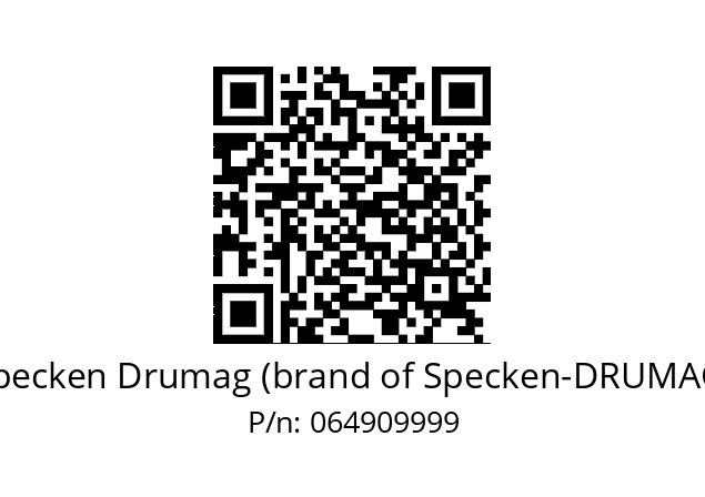   Specken Drumag (brand of Specken-DRUMAG) 064909999