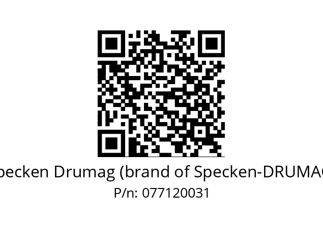   Specken Drumag (brand of Specken-DRUMAG) 077120031