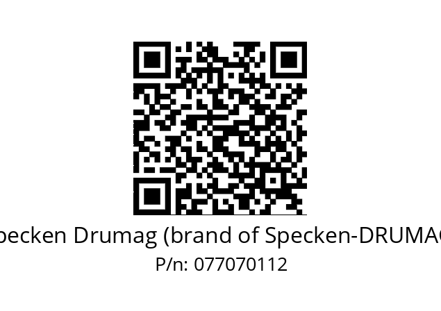   Specken Drumag (brand of Specken-DRUMAG) 077070112