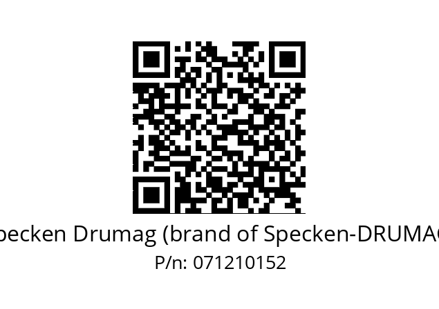   Specken Drumag (brand of Specken-DRUMAG) 071210152