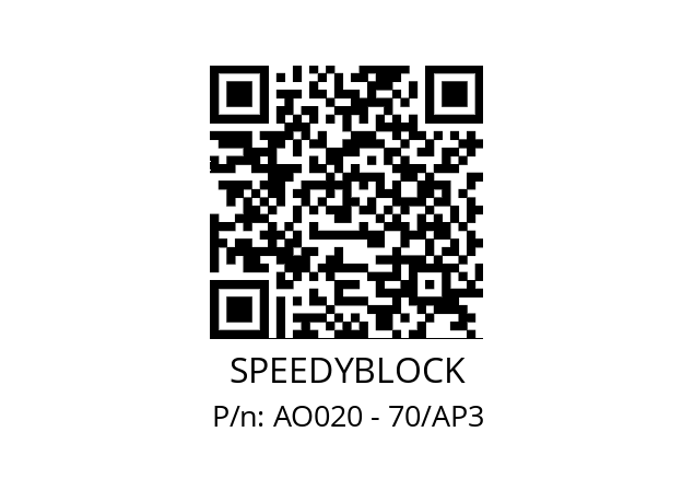   SPEEDYBLOCK AO020 - 70/AP3