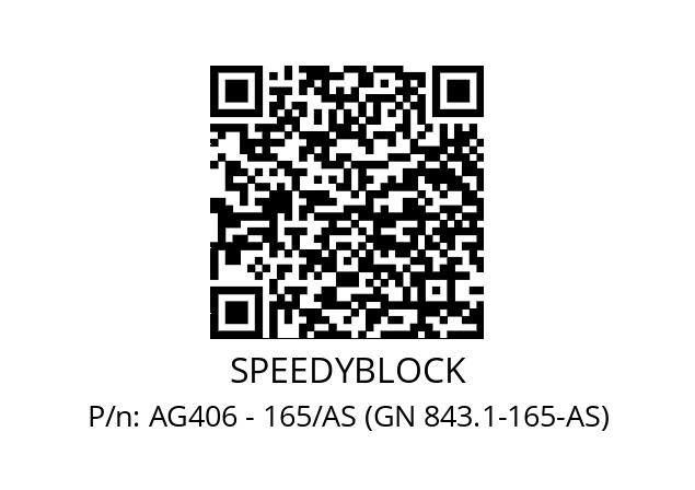   SPEEDYBLOCK AG406 - 165/AS (GN 843.1-165-AS)