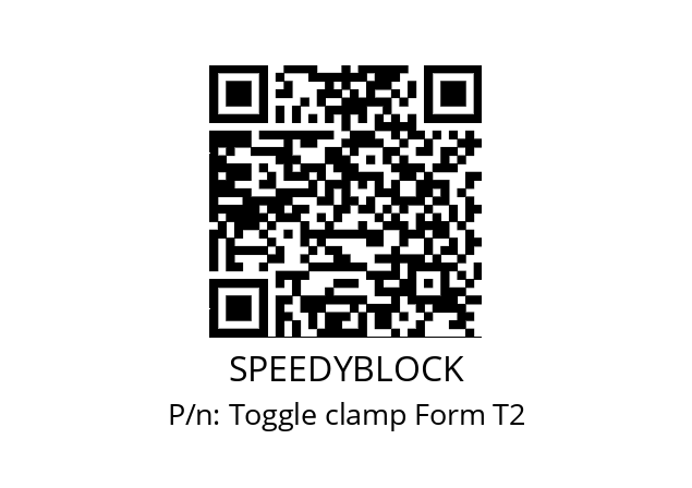   SPEEDYBLOCK Toggle clamp Form T2