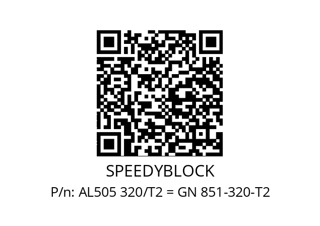   SPEEDYBLOCK AL505 320/T2 = GN 851-320-T2