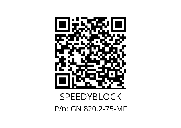   SPEEDYBLOCK GN 820.2-75-MF