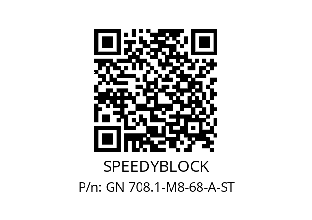   SPEEDYBLOCK GN 708.1-M8-68-A-ST