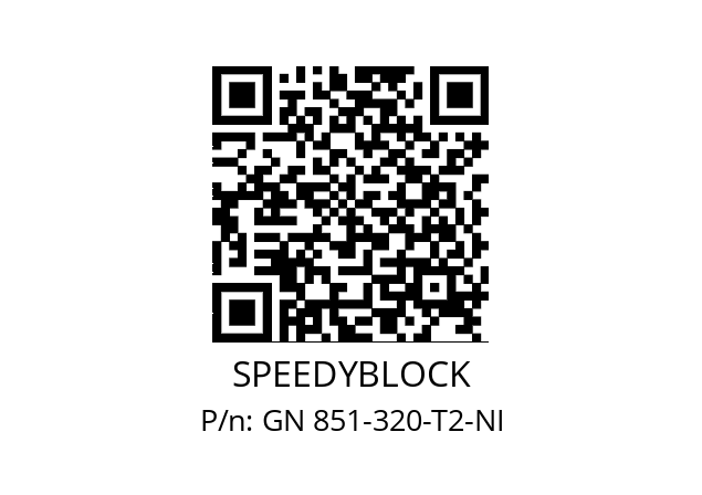   SPEEDYBLOCK GN 851-320-T2-NI