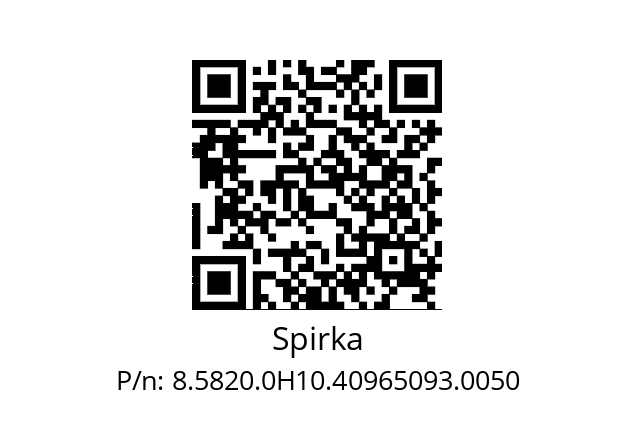   Spirka 8.5820.0H10.40965093.0050