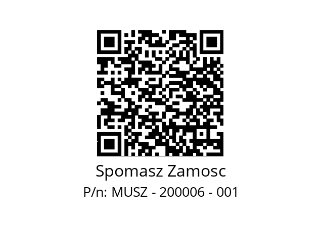  SZ - A - GR1S1 Spomasz Zamosc MUSZ - 200006 - 001