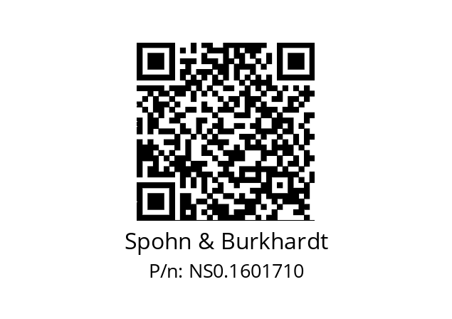   Spohn & Burkhardt NS0.1601710