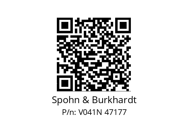   Spohn & Burkhardt V041N 47177