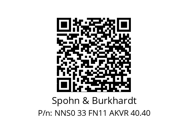   Spohn & Burkhardt NNS0 33 FN11 AKVR 40.40