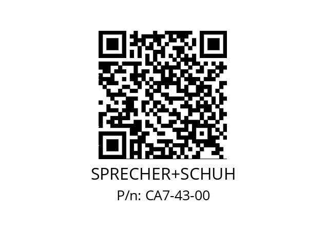   SPRECHER+SCHUH CA7-43-00