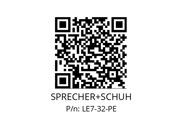   SPRECHER+SCHUH LE7-32-PE