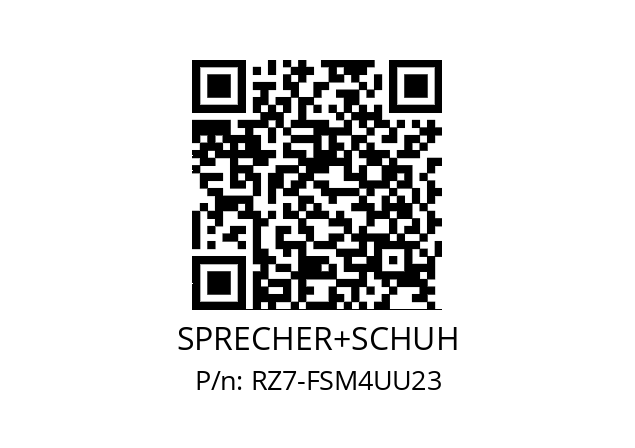   SPRECHER+SCHUH RZ7-FSM4UU23