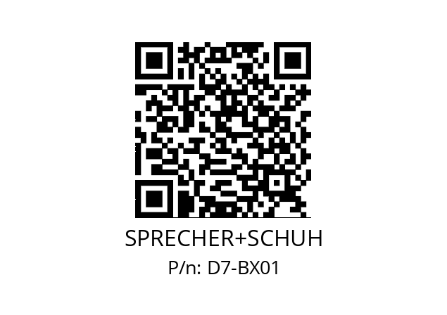   SPRECHER+SCHUH D7-BX01