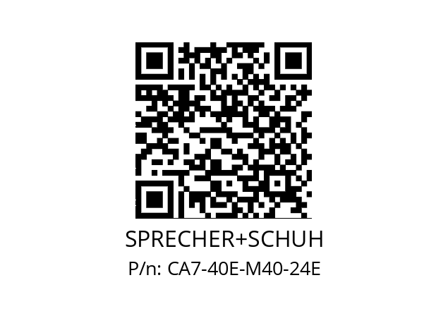   SPRECHER+SCHUH CA7-40E-M40-24E