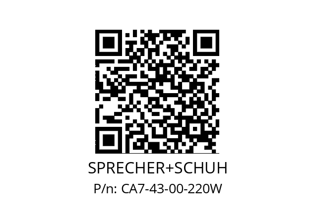   SPRECHER+SCHUH CA7-43-00-220W