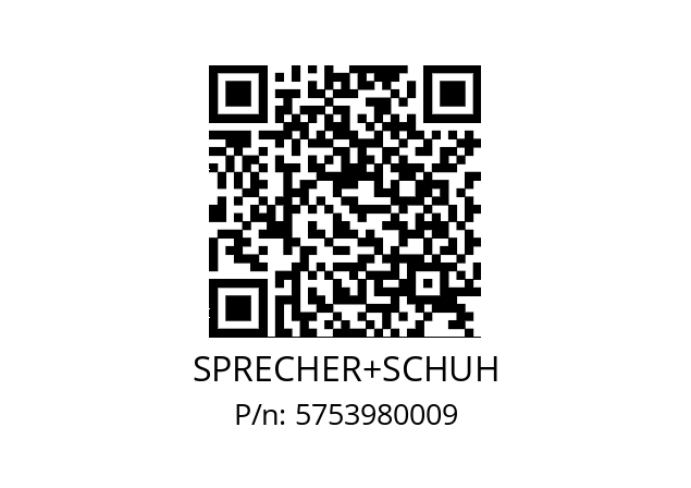   SPRECHER+SCHUH 5753980009