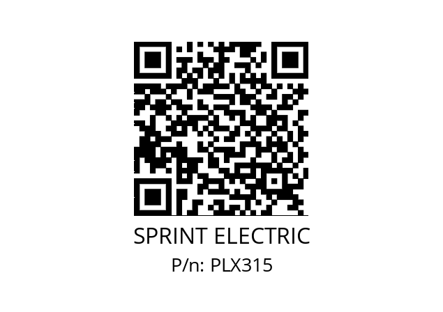   SPRINT ELECTRIC PLX315