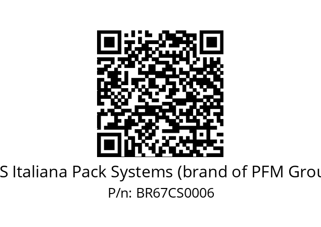   SPS Italiana Pack Systems (brand of PFM Group) BR67CS0006