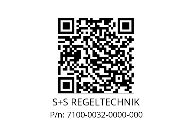   S+S REGELTECHNIK 7100-0032-0000-000