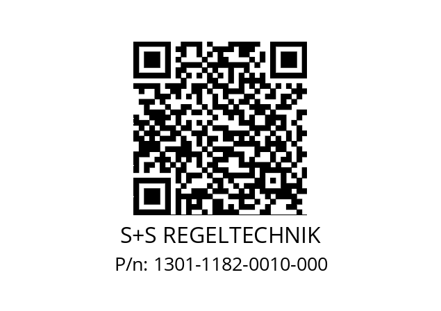   S+S REGELTECHNIK 1301-1182-0010-000