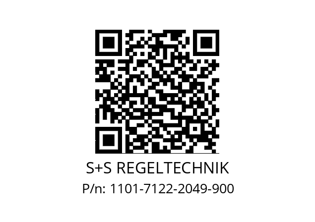   S+S REGELTECHNIK 1101-7122-2049-900