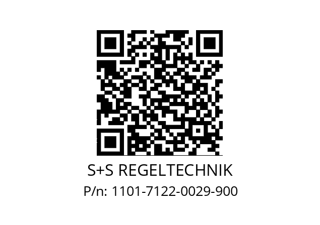   S+S REGELTECHNIK 1101-7122-0029-900