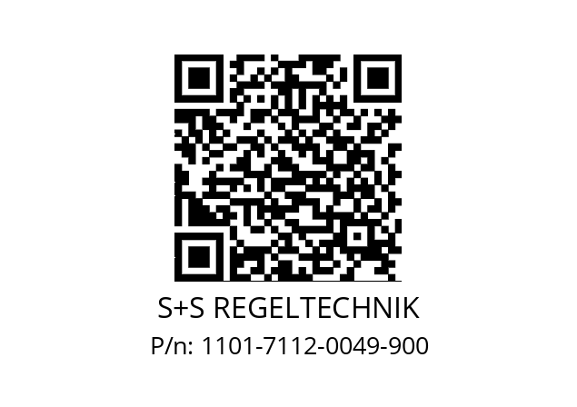   S+S REGELTECHNIK 1101-7112-0049-900