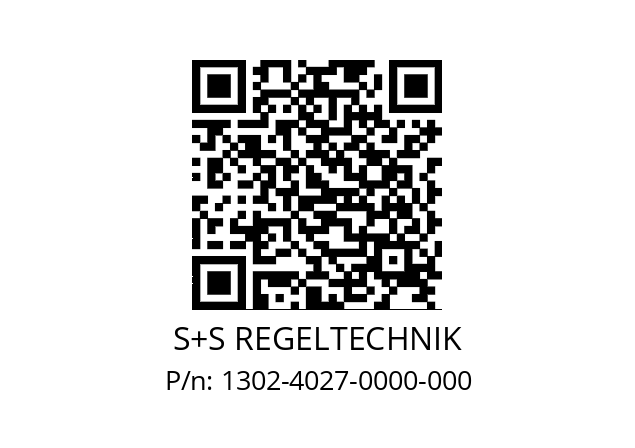   S+S REGELTECHNIK 1302-4027-0000-000