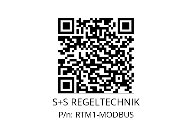   S+S REGELTECHNIK RTM1-MODBUS