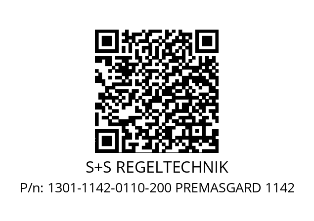   S+S REGELTECHNIK 1301-1142-0110-200 PREMASGARD 1142