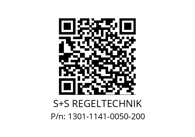   S+S REGELTECHNIK 1301-1141-0050-200