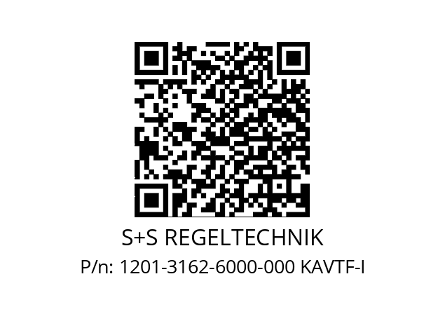   S+S REGELTECHNIK 1201-3162-6000-000 KAVTF-I